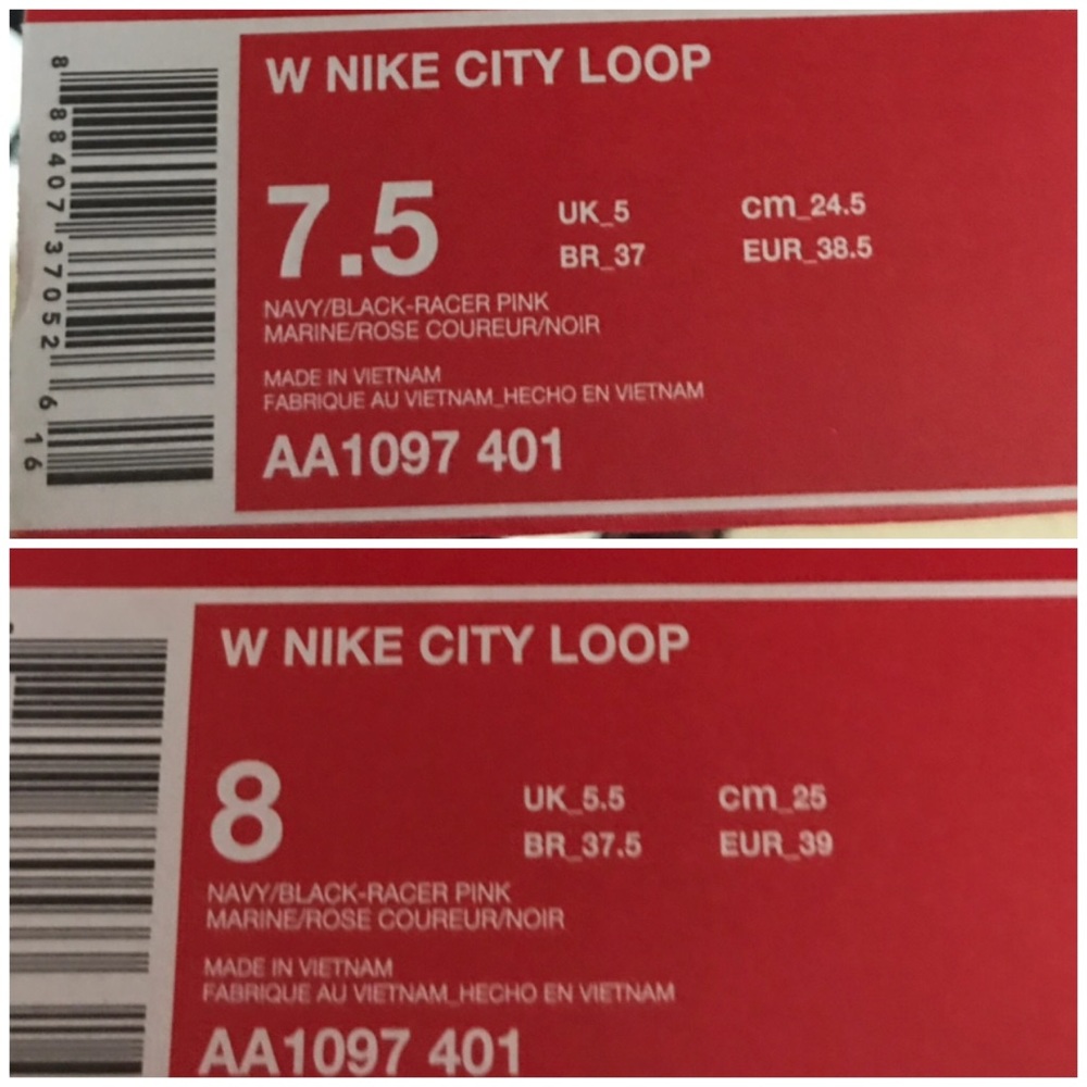 NWT Nike City Loop Navy Racer Pink W AUTHENTIC - Picture 8 of 8